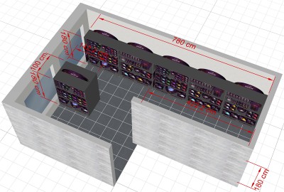 Simulación de espacio comercial